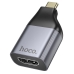 Перехідник Type-C M/HDMI F Hoco UA33 чорний зі сріблястим
