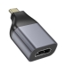 Перехідник Type-C M/HDMI F Hoco UA33 чорний зі сріблястим