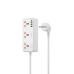 Мережевий фільтр-подовжувач 3 розетки WiWU Wi-S005 Cube Multiple Function GaN 3хUSB/Type C 16 А білий Мережевий фільтр-подовжувач 3 розетки WiWU Wi-S005 Cube Multiple Function GaN 3хUSB/Type C 16 А білий