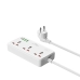 Мережевий фільтр-подовжувач 3 розетки WiWU Wi-S005 Cube Multiple Function GaN 3хUSB/Type C 16 А білий Мережевий фільтр-подовжувач 3 розетки WiWU Wi-S005 Cube Multiple Function GaN 3хUSB/Type C 16 А білий