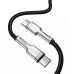 Кабель Type-C/Type-C 2 м Baseus Cafule Series Metal 100 Вт 5 А чорний Кабель Type-C/Type-C 2 м Baseus Cafule Series Metal 100 Вт 5 А чорний