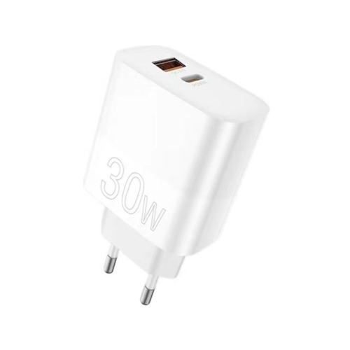Зарядний блок живлення USB+Type-C WUW C208 30 W білий
