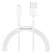 Кабель USB/Apple Lightning 2 м Baseus Superior 2.4 А білий Кабель USB/Apple Lightning 2 м Baseus Superior 2.4 А білий
