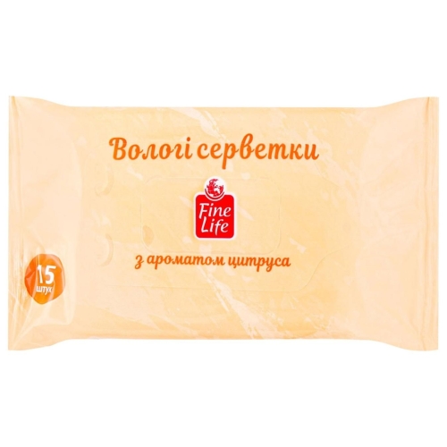 Вологі серветки FL Цитрус 15шт