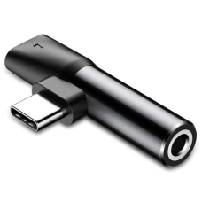 Перехідник 2в1 USB Type-C M/USB Type-C+AUX F Baseus L41 чорний