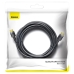 Кабель HDMI/HDMI 5 м Baseus Cafule 4K Adapter Cable чорний Кабель HDMI/HDMI 5 м Baseus Cafule 4K Adapter Cable чорний