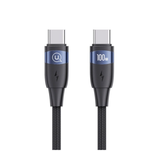 Кабель Type-C/Type-C 1.2 м Usams US-SJ632 100 Вт чорний