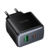 Зарядний блок живлення Type-C+USB HOCO C158A Upgrade 45 W чорний Зарядний блок живлення Type-C+USB HOCO C158A Upgrade 45 W чорний