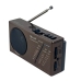 Радіоприймач Golon RX-921BT MP3 з акумулятором коричневий Радіоприймач Golon RX-921BT MP3 з акумулятором коричневий