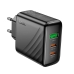 Зарядний блок живлення 2xType-C+USB HOCO CS26A Article 45 W 5 V 3 A чорний Зарядний блок живлення 2xType-C+USB HOCO CS26A Article 45 W 5 V 3 A чорний