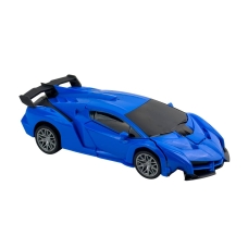 Машинка-трансформер на радіокеруванні 22.5 см Lamborgini LAMB700 на акумуляторі звукові та світлові ефекти блакитний