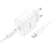 Зарядний пристрій з кабелем Type-C/Type-C 1 м HOCO C76A Pro Majestic 30 W 12 V 2.5 A білий