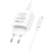Зарядний пристрій з кабелем Type-C/Type-C 1 м HOCO C76A Pro Majestic 30 W 12 V 2.5 A білий