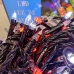 / Світлодіодна гірлянда-нитка чорний дріт 200 LED Euro Led 9 м 8 режимів мульти