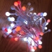 / Світлодіодна гірлянда-нитка білий дріт 100 LED Magic Lights 3 м матова кулька мульти / Світлодіодна гірлянда-нитка білий дріт 100 LED Magic Lights 3 м матова кулька мульти