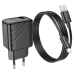 Зарядний пристрій з кабелем USB/Type-C 1 м HOCO CS21A Rich 18 W 9 V 2 А чорний