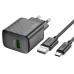 Зарядний пристрій з кабелем USB/Type-C 1 м HOCO CS21A Rich 18 W 9 V 2 А чорний