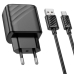 Зарядний пристрій з кабелем USB/Type-C 1 м HOCO CS21A Rich 18 W 9 V 2 А чорний