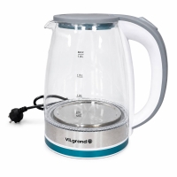 Електрочайник Vilgrand VL1182GK скло 1.8 л сірий