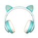 Навушники дитячі бездротові накладні CAT STN-28 LED MP3 Bluetooth з вушками зелений Навушники дитячі бездротові накладні CAT STN-28 LED MP3 Bluetooth з вушками зелений