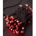Світлодіодна гірлянда-бахрома вулична чорний дріт 120 LED Magic Lights ліхтарики 5 м червоний Світлодіодна гірлянда-бахрома вулична чорний дріт 120 LED Magic Lights ліхтарики 5 м червоний