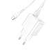 Зарядний пристрій з кабелем USB/Type-C 1 м HOCO C98A Proton 18 W 9 V 2 A білий Зарядний пристрій з кабелем USB/Type-C 1 м HOCO C98A Proton 18 W 9 V 2 A білий