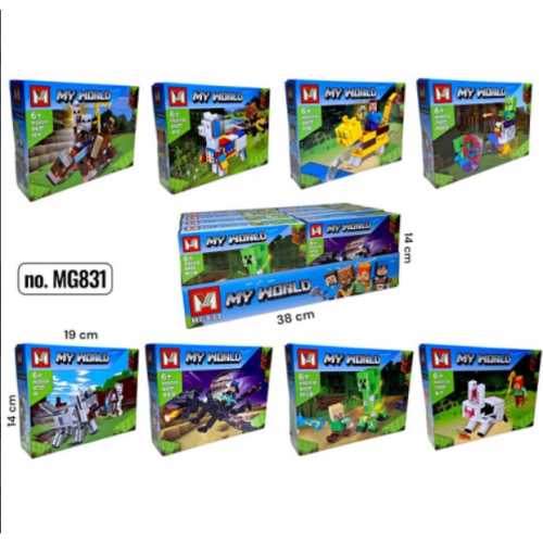 КОНСТРУКТОР MINECRAFT MG831 64+ ДЕТАЛІ new