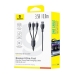 Кабель 3в1 USB/Apple Lightning+Type-C+microUSB 0.8 м Baseus Ultra Fast 3.5 A чорний