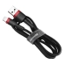 Кабель USB/Apple Lightning 2 м Baseus Cafule Cable 1.5 А чорний з червоним Кабель USB/Apple Lightning 2 м Baseus Cafule Cable 1.5 А чорний з червоним