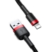 Кабель USB/Apple Lightning 2 м Baseus Cafule Cable 1.5 А чорний з червоним Кабель USB/Apple Lightning 2 м Baseus Cafule Cable 1.5 А чорний з червоним