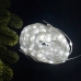 Світлодіодна гірлянда-стрічка прозорий дріт 400 LED Magic Lights крапля 50 м 8 режимів білий Світлодіодна гірлянда-стрічка прозорий дріт 400 LED Magic Lights крапля 50 м 8 режимів білий