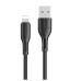 Кабель USB/Apple Lightning 1 м Usams US-SJ500 U68 2 А чорний Кабель USB/Apple Lightning 1 м Usams US-SJ500 U68 2 А чорний