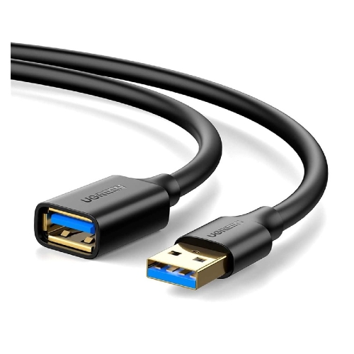 Кабель подовжувач USB/USB 1 м UGREEN US129 чорний