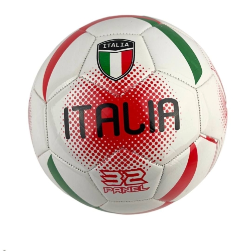 М'яч футбольний №5 Italia MS3927 білий з червоним