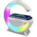 Колонка портативна Smart BT2301 бездротова зарядка Bluetooth LED білий Колонка портативна Smart BT2301 бездротова зарядка Bluetooth LED білий
