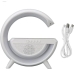 Колонка портативна Smart BT2301 бездротова зарядка Bluetooth LED білий Колонка портативна Smart BT2301 бездротова зарядка Bluetooth LED білий