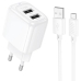Зарядний пристрій з кабелем 2хUSB/microUSB 1 м HOCO CS51A Surplus 12 W 5 V 2.4 A білий Зарядний пристрій з кабелем 2хUSB/microUSB 1 м HOCO CS51A Surplus 12 W 5 V 2.4 A білий