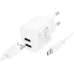 Зарядний пристрій з кабелем 2хUSB/microUSB 1 м HOCO CS51A Surplus 12 W 5 V 2.4 A білий Зарядний пристрій з кабелем 2хUSB/microUSB 1 м HOCO CS51A Surplus 12 W 5 V 2.4 A білий