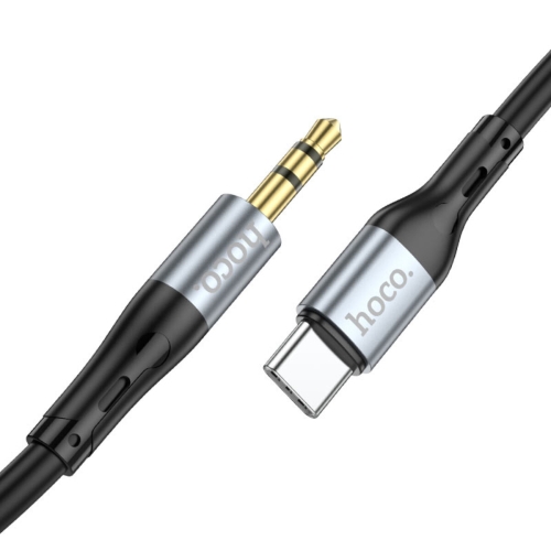 Аудіокабель Type-C/3.5 мм AUX 1 м Hoco UPA22 чорний