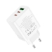 Зарядний блок живлення 2хType-C+USB HOCO C126A Pure 40 W 12 V 1.67 A білий Зарядний блок живлення 2хType-C+USB HOCO C126A Pure 40 W 12 V 1.67 A білий