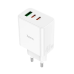 Зарядний блок живлення 2хType-C+USB HOCO C126A Pure 40 W 12 V 1.67 A білий Зарядний блок живлення 2хType-C+USB HOCO C126A Pure 40 W 12 V 1.67 A білий