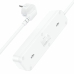 Мережевий фільтр-подовжувач 3 розетки HOCO NS2 3хUSB 2.4 А 1.8 м білий Мережевий фільтр-подовжувач 3 розетки HOCO NS2 3хUSB 2.4 А 1.8 м білий