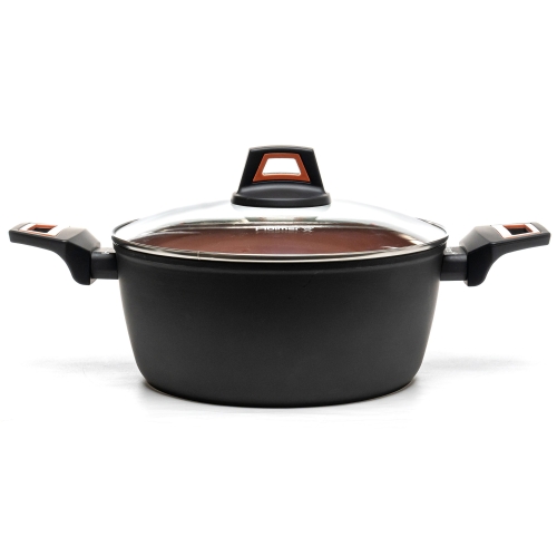 Каструля антипригарне покриття Hölmer CR-1342-SBMCL Carrot з кришкою 4.2 л чорний