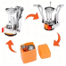 Пальник туристичний газовий з кейсом Piezo Micro Stove сріблястий Пальник туристичний газовий з кейсом Piezo Micro Stove сріблястий