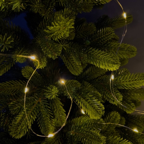 Світлодіодна гірлянда-нитка мідний дріт 200 LED Magic Lights USB крапля 20 м теплий білий