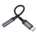 Перехідник Type-C M/3.5 мм AUX F 15 см BOROFONE BV24 Graceful сріблястий Перехідник Type-C M/3.5 мм AUX F 15 см BOROFONE BV24 Graceful сріблястий