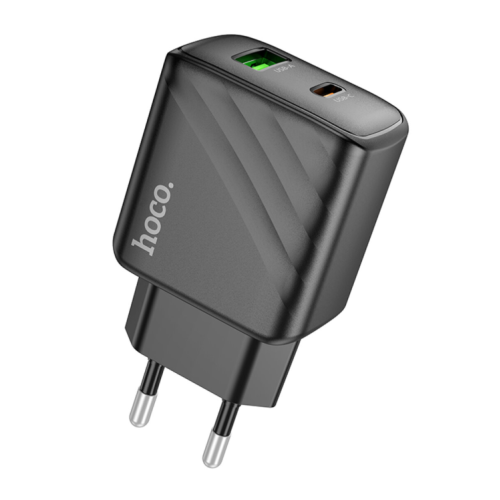 Зарядний блок живлення Type-C+USB HOCO CS23A Sunlight 30 W 2.5 A чорний