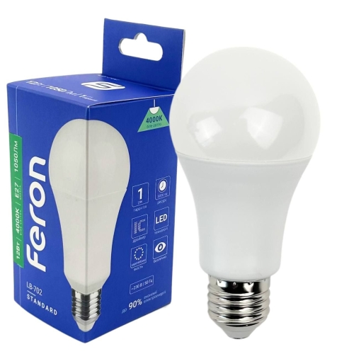 Лампа світлодіодна LED Feron LB-702 E27 12W 4000K 1050Lm нейтральний білий