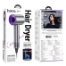 Фен для волосся HOCO HP11 Plus 1600 Вт чорний з фіолетовим Фен для волосся HOCO HP11 Plus 1600 Вт чорний з фіолетовим