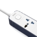 Мережевий фільтр-подовжувач 4 розетки WiWU Wi-S007 Power Strip GaN 2хUSB/2хType C 10 А 2 м білий